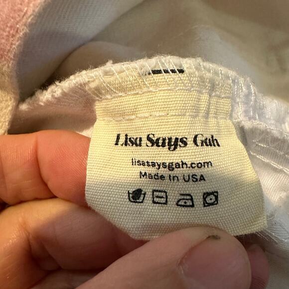 Lisa says gah sheep print fun colorful flat front straight cut size 30 pants - Picture 6 of 10